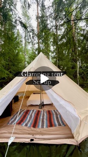 Off Grid Island 🌲 | We set up a 5m glamping tent on our island. The whole process took about two hours, and even though it was pretty simple, the ground was... | Instagram