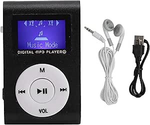 Amazon.com: Mp3 Player, Portable Mini MP3 Music Player with Headphone and USB Cable, Back Clip Lossless Sound Music Player for Kids Adults, Support 32GB(Black) : Electronics