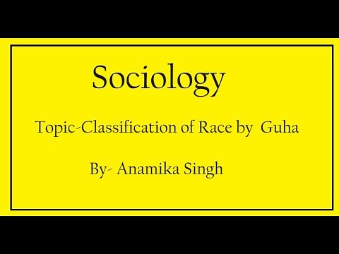 Indian Race classification by B.S Guha