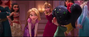 Vanellope von Schweetz runs into Cinderella, Snow White, Moana, Ariel and more in this exclusive clip from Disney's Wreck-It Ralph sequel. https://bit.ly/2Qc2Vro | USA TODAY Life