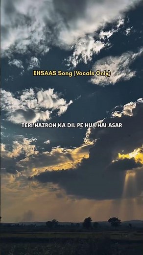 Ehsaas 💖✨ || LyricsWallah|| #love #hindisong #youtubeshorts #viral #viralvideo #sad #sadsong