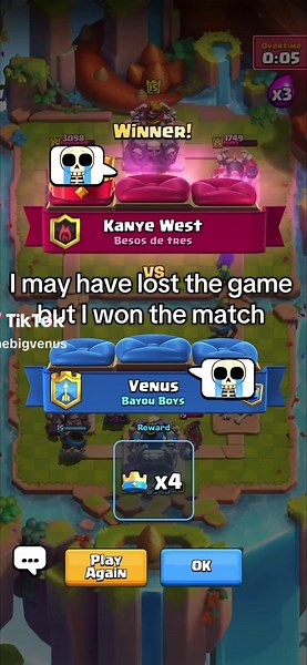 Clash Royale Match Highlights and Emote Reactions
