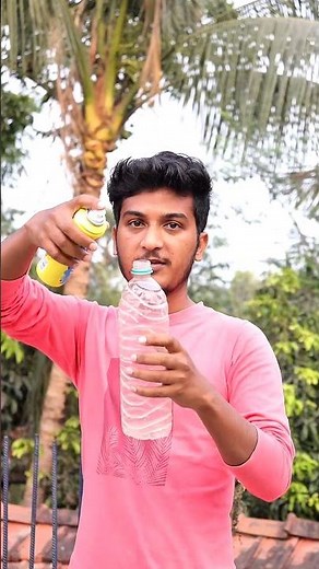 Body spray and bottle experiment #shorts #surjaexperiment