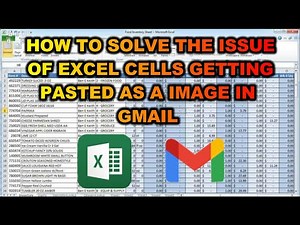 𝐇𝐨𝐰 𝐭𝐨 𝐬𝐨𝐥𝐯𝐞 𝐭𝐡𝐞 𝐢𝐬𝐬𝐮𝐞 𝐨𝐟 𝐞𝐱𝐜𝐞𝐥 𝐜𝐞𝐥𝐥𝐬 𝐠𝐞𝐭𝐭𝐢𝐧𝐠 𝐩𝐚𝐬𝐭𝐞𝐝 𝐚𝐬 𝐚 𝐢𝐦𝐚𝐠𝐞 𝐢𝐧 𝐆𝐦𝐚𝐢𝐥 ? 𝐌𝐢𝐜𝐫𝐨𝐬𝐨𝐟𝐭 𝐄𝐱𝐜𝐞𝐥 𝐈𝐬𝐬𝐮𝐞