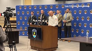 Watch: Video from Saturday news conference held by Las Cruces officials after a fatal shooting at Young Park. Three arrests have been made: bit.ly/4kRucLr | Las Cruces Sun-News