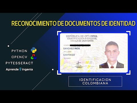 RECONOCIMIENTO de DOCUMENTOS de IDENTIDAD en TIEMPO REAL con Python OpenCV Tesseract(OCR)