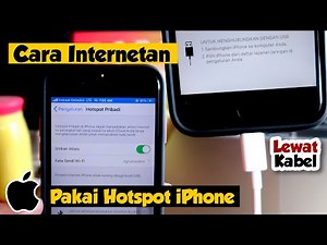 How to Connect to the Internet Using an iPhone Hotspot Via a Cable on a Laptop
