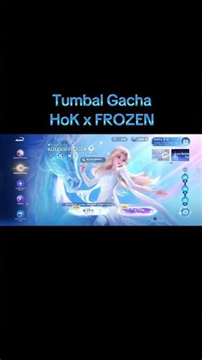 Gacha HOK x FROZEN | Lady Zhen Flawless Skin #hokstudio #honorofkings #hokxfrozen #hokcreator