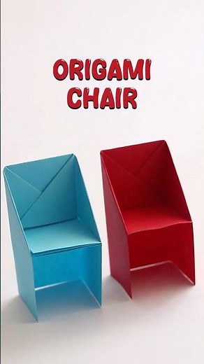Origami Chair 🪑 | Easy Paper Chair Tutorial Step by Step | Mini Paper Furniture