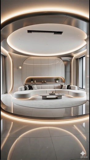 This Futuristic Living Room Feels Unreal | 🔥360° Luxury Interior Tour #shorts