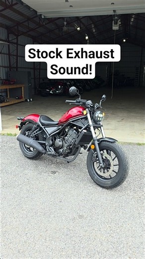 2023 Honda Rebel 300 ABS - Stock Exhaust Sound