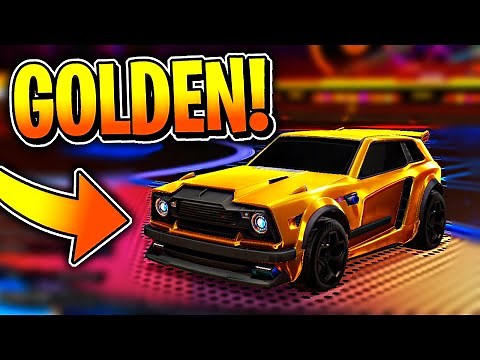 How to get a GOLDEN CAR with NO MODS! (Rocket League)