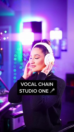 How to mix vocals in Studio One with 100% Stock Plugins 😍 Full Vocal Template Link in Bio 🎤 #studioone #studioone5 #vocalproduction
