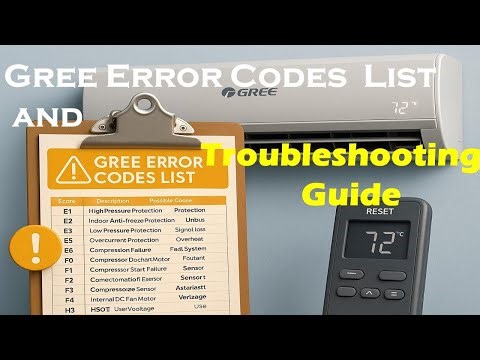 Gree AC Error Codes and Signs All Gree AC Models Gree Error Codes List and Troubleshooting Guide