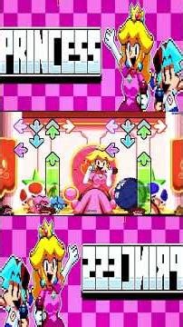 FNF Super Mario Bros. Funkers (#supermario #fnfmod) Princess Peach VS BF in Princess
