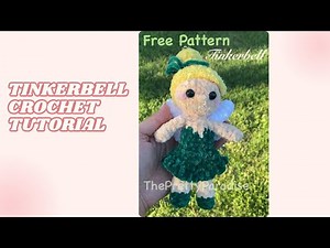 How to Crochet Tinker Bell Tutorial | Free Easy Amigurumi Pattern for beginners| the pretty paradise