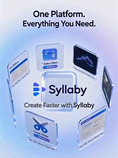 📱 Still juggling 4–5 apps just to create one video? Get Syllaby and do it all in one place find ideas, write scripts, clone your voice, generate AI videos, edit, and publish faster than ever. Comment