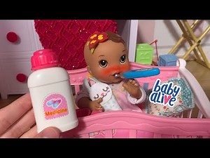 BABY ALIVE Sick routine taking care of Violet 🤒