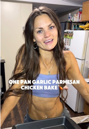 One Pan Garlic Parmesan Chicken Bake (Easy High-Protein Recipe)