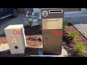 HOW TO INSTALL PARCEL STEEL LETTER BOX #letterbox #diy #parcel