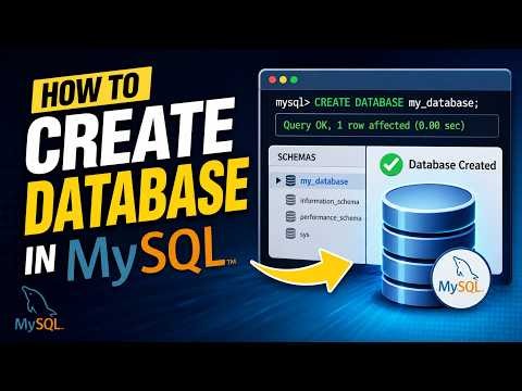 How to Create Database in MySQL | MySQL CREATE DATABASE | Create Database, Tables and Start Working