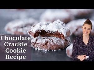 CHOCOLATE CRACKLE COOKIE RECIPE: Easy, delicious chocolate crinkle cookies!