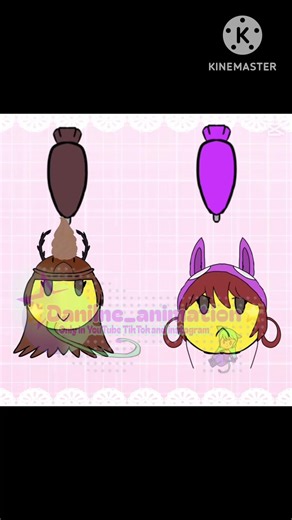 Bat kid/brianna(bat) and deer kid/dalla(deer)’s aesthetic|dessert animation meme|#99nightinthefores
