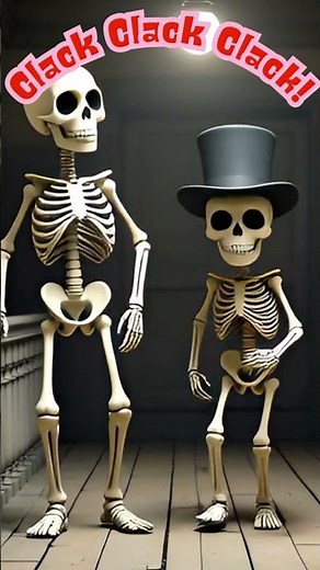 Skeletons Go Clack 💀 | Fun Halloween Song for Kids