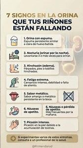 ALERTA⚠️¡7 SIGNOS EN LA ORINA DE QUE TUS RIÑONES ESTAN FALLLANDO