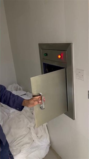 Laundry linen chute inspection #commerciallaundry #linenchute #hotels #mechanic