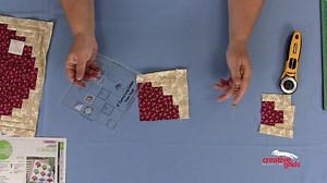 Watch Creative Grids Curvy Log Cabin Trim Tool 6in Finished Blocks on Amazon Live