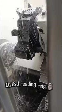 m118 threading ring final size CNC PROGRAMMING AND PROCESSING VIDEO #automobile #manufacturing