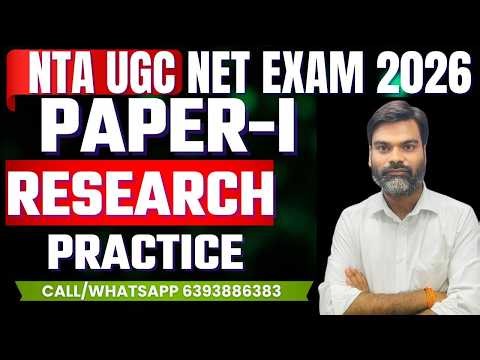UGC NET RESEARCH practice PAPER 1 || UGC NET PAPER 1 BY SHIVAM SIR