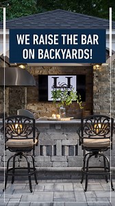 2.8K views · 18 reactions | Raise a glass to good times! These outdoor bar designs take backyard hangouts to the next level, creating the perfect spot for mixing drinks and making memories with your favorite people. ***** #Belgard #BelgardOutdoorLiving #OutdoorLiving #Hardscape #LiveWellOutside #HardscapeProjects #HardscapeDesign | Belgard Outdoor Living | Facebook
