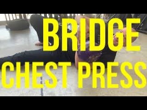 Kettlebell Single Arm Bridge Chest Press