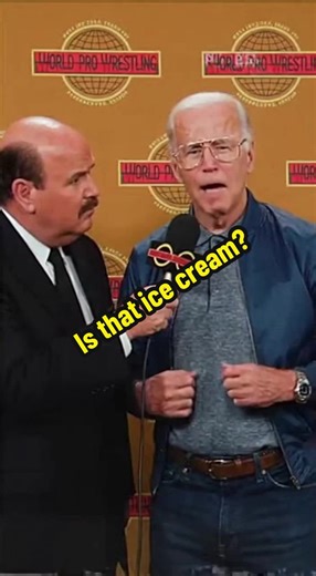 Is that Ice Cream? #wwe #biden #joebiden #wrestling #wrestler