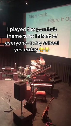 Playing the Pornhub Theme on Drums at School