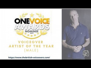 One Voice Nominee Male Voiceover Artist of the Year 2019