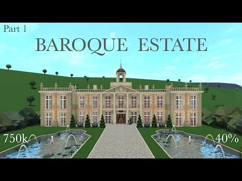 BAROQUE ESTATE! | Tour + Speedbuild (Part 1) | Bloxburg