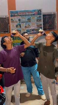 দুই বন্ধুর মধ্যে কে জিতবে?🤩 #foodchallenge #challengevideo #eatingchallenge #colddrinks #sidfoodie