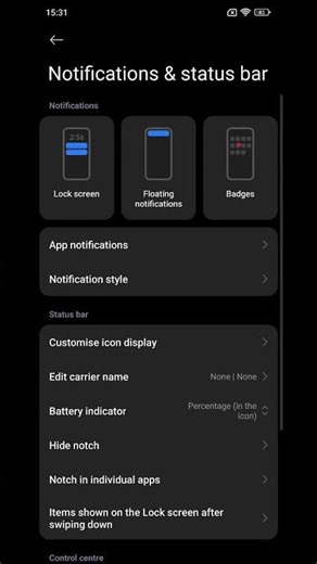 How to hide notch on xiaomi phone