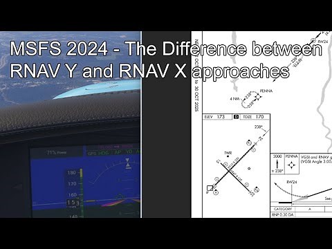 MSFS 2024 - The Difference between RNAV Y and RNAV X approaches