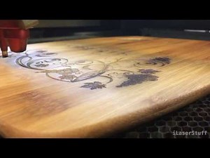 Laser Engraved Bamboo Cutting Board CO2 Laser