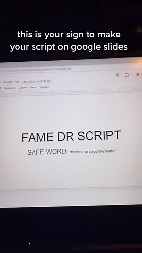 Create Your Script on Google Slides | Writing Tips
