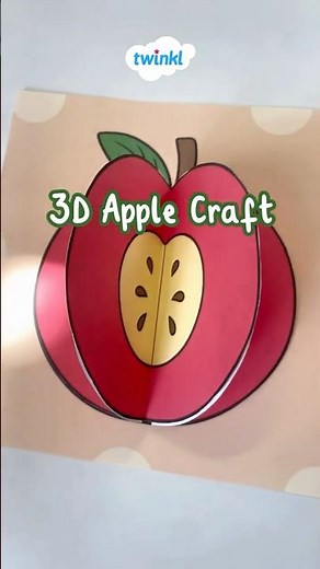 3D Apple Craft | Fall Crafts for Kids | Twinkl USA