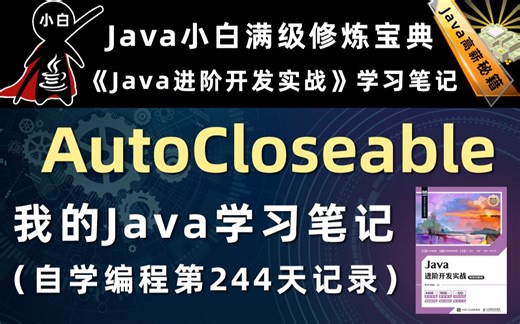 【Java进阶开发实战】AutoCloseable自动关闭