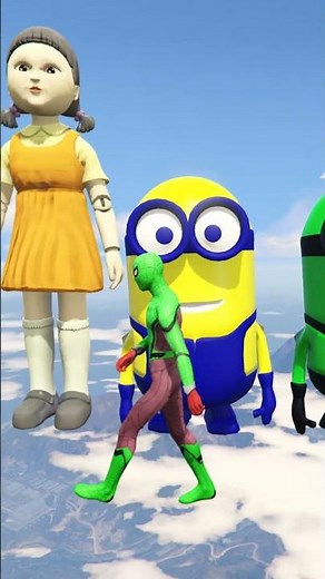 GTA 5 Epic Water Ragdolls Spiderman Jump/Fails Ep #shorts