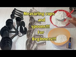 Measuring cups and spoons for beginners/It's all about measuring cups and spoons/Baking