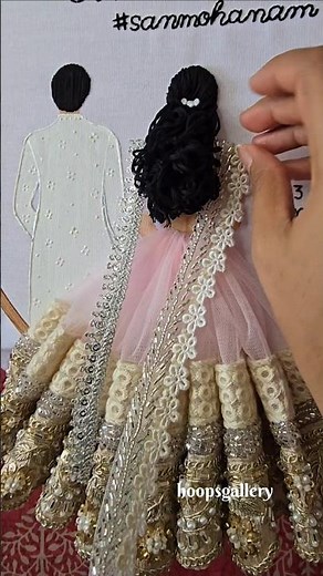 A 12"inch Embroidery Hoop 😊♥️ #diy #gift #embroidery