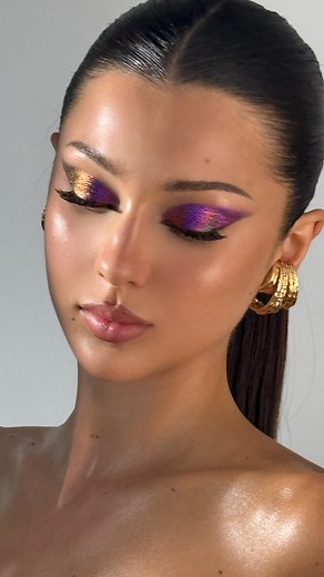 M R D A N I E L on Instagram: "Bitter Notes Graphic Eyes using the NEW!! Liberty X Magichrome Eyeshadows by @nablacosmetics Model @lorababakokhian Angel Aura Viper Lip Mask Skin Realist Regeneration Concealer Close-Up Smoothing Pressed Powder Cupids Arrow in “Nude, Brown” New!! Magichrome in “Bitter Notes” Vicious Mascara Close-Up Blurring Powder Blush in “Satisfaction” Adv #mrdaniel"